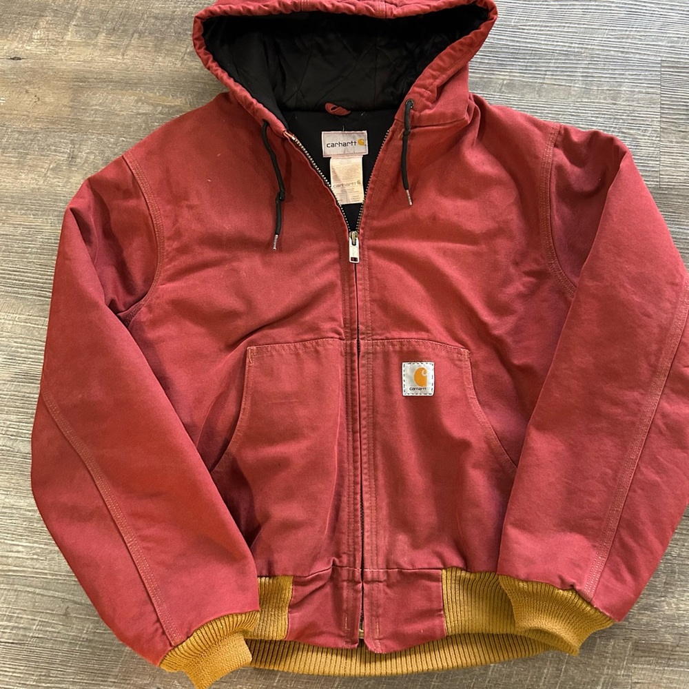 Carhartt Red Hooded Jacket